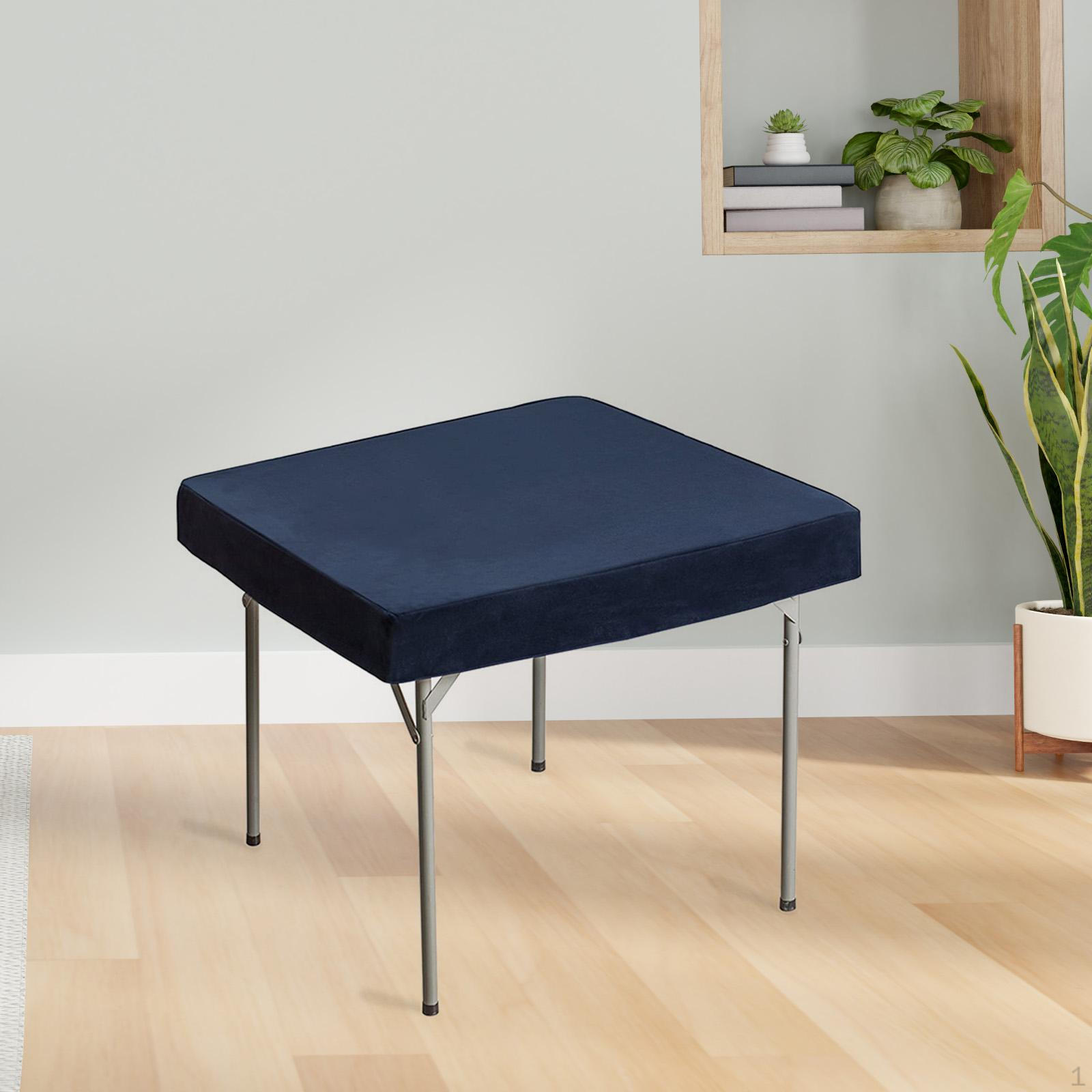 

Элегантный квадратный чехол для стола для игровых вечеров и мероприятий темно-синий