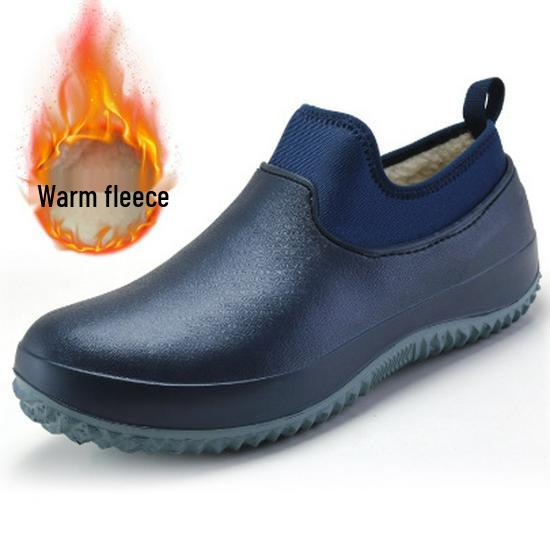 Men's Large Waterproof Non-Slip Rubber Shoes for Kitchen, Work & Rain