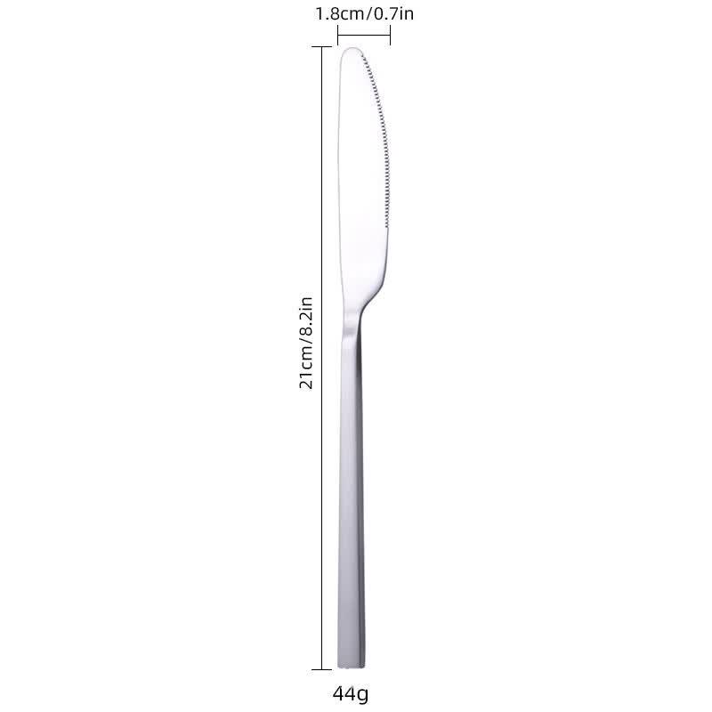 ZISIZ Square Handle 3-Piece Cutlery Set
