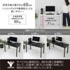 Yamazen AMDL-70(SBK) Sand Black Table Legs, Set of 4, 5cm Diameter x 67.5cm Height, for Free-Combination Tables