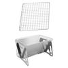 Folding Card Type Stove Portable Charcoal Oven Burning Stove Stainless Steel Detachable Multi-functional Camping BBQ Grill