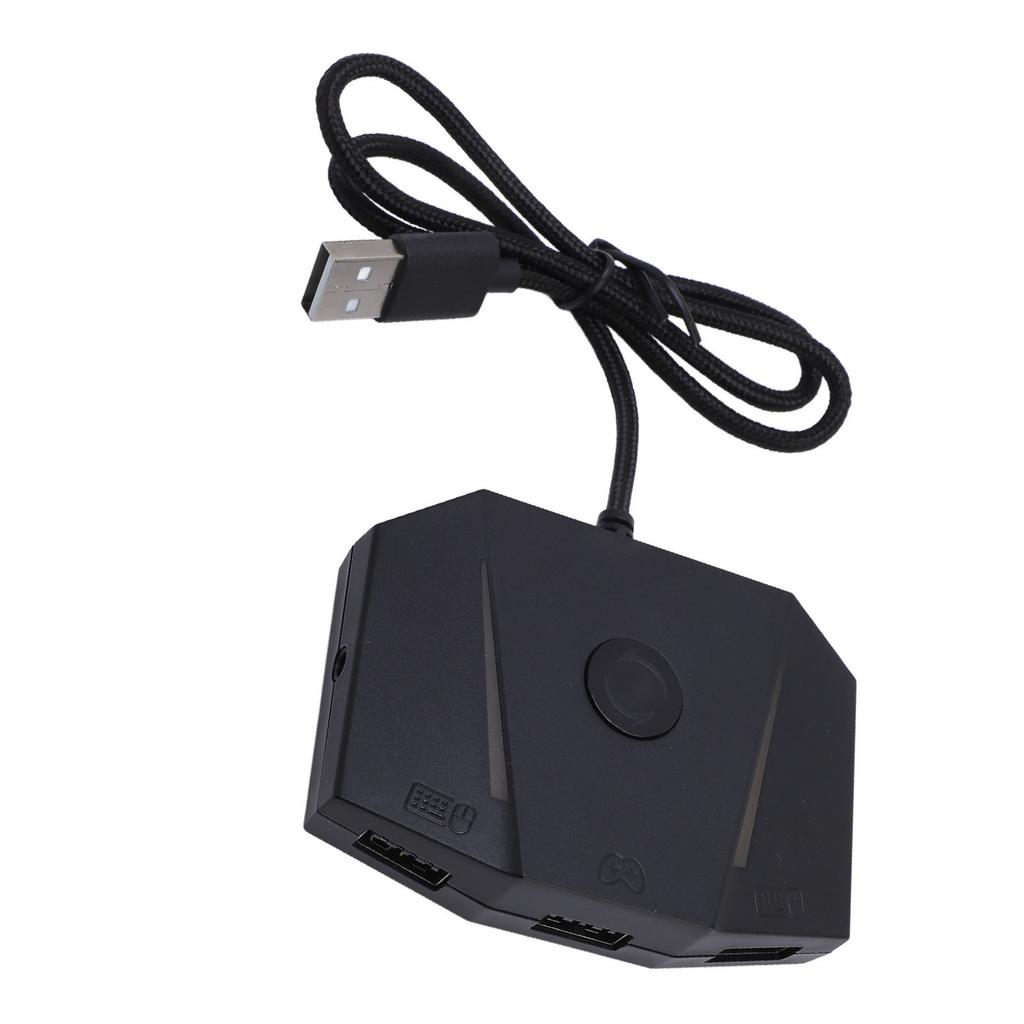 Game Console Mouse and Keyboard Converter APP Control Gaming Mouse Keyboard Adapter with RGB Light f