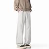 Wassup Sohot Men's Wide-Leg Curved Straight Casual Pants