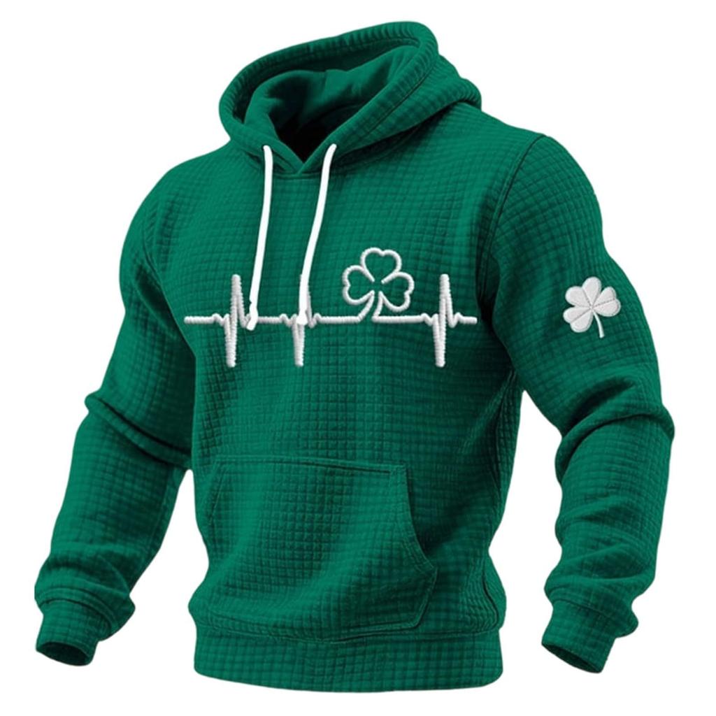 Men Irish  Casual  Graphic  Knit Pullover Casual Shirt Holiday Outfit