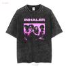 T Shirt Inhaler Band Family for Men Elijah Sleeve Hewson Boy Indie Vintage Washed Slightly Unisex Breathable Casual Stretched