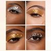Metallic Eye Tattoo Stickers, Waterproof Temporary Freckle Decals, Sparkling Foil Eye Makeup for Festival Party, Glitter Face Art