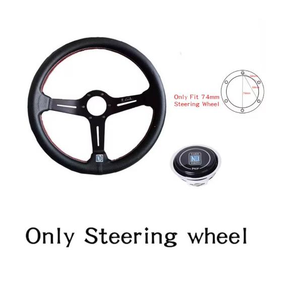 [Overseas Limited/New] ND 14 Inch 350mm Universal Leather Auto Racing Steering NARDI Lot-23