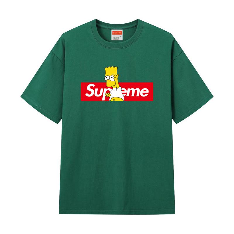 

ZL11 Supreme 2025 Summer Pure Cotton Round Neck Printed T-shirt, High-quality Couple T-shirt XXL