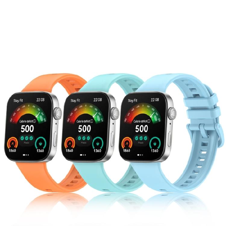 Replacement Watchband Silicone Sport Strap Comfortable Silicone Wristband Portable Watch Strap Suitable for Watch fit3