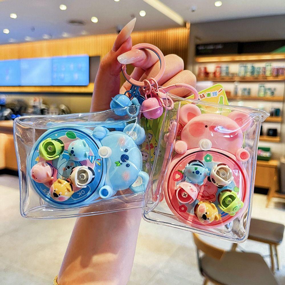 Rotating Fishing Cartoon Bag Pendant Bag Decoration Car Key Ring Birthday Gift