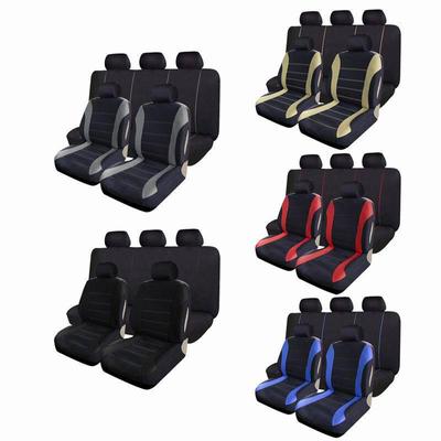 Five-Seat Striped Car Seat Cover for All Seasons