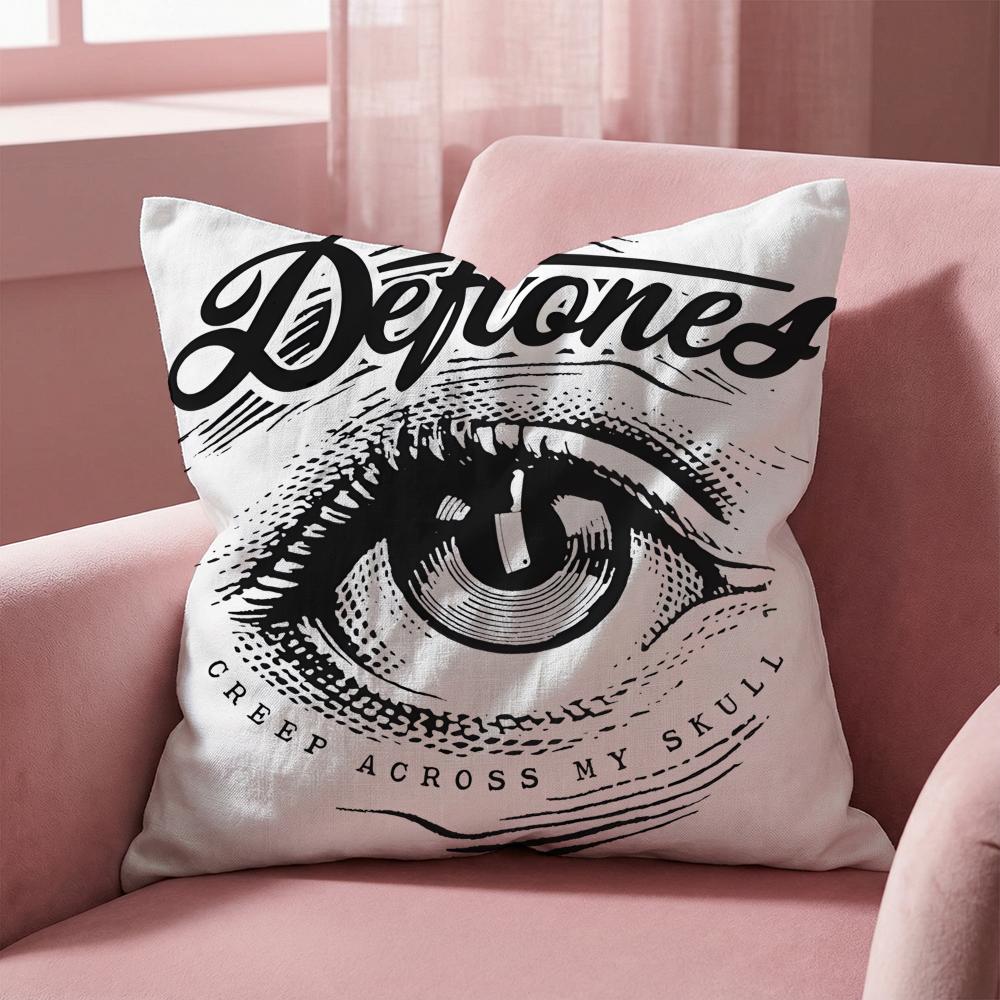 Deftones Cushion Cover Multi-Scene Pillow Cover for Home & Car - Reversible, Soft & Durable for Daily Use