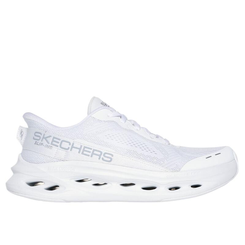 Skechers Max Cushioning Women White Low Top Casual Running Shoes 129400-WSL