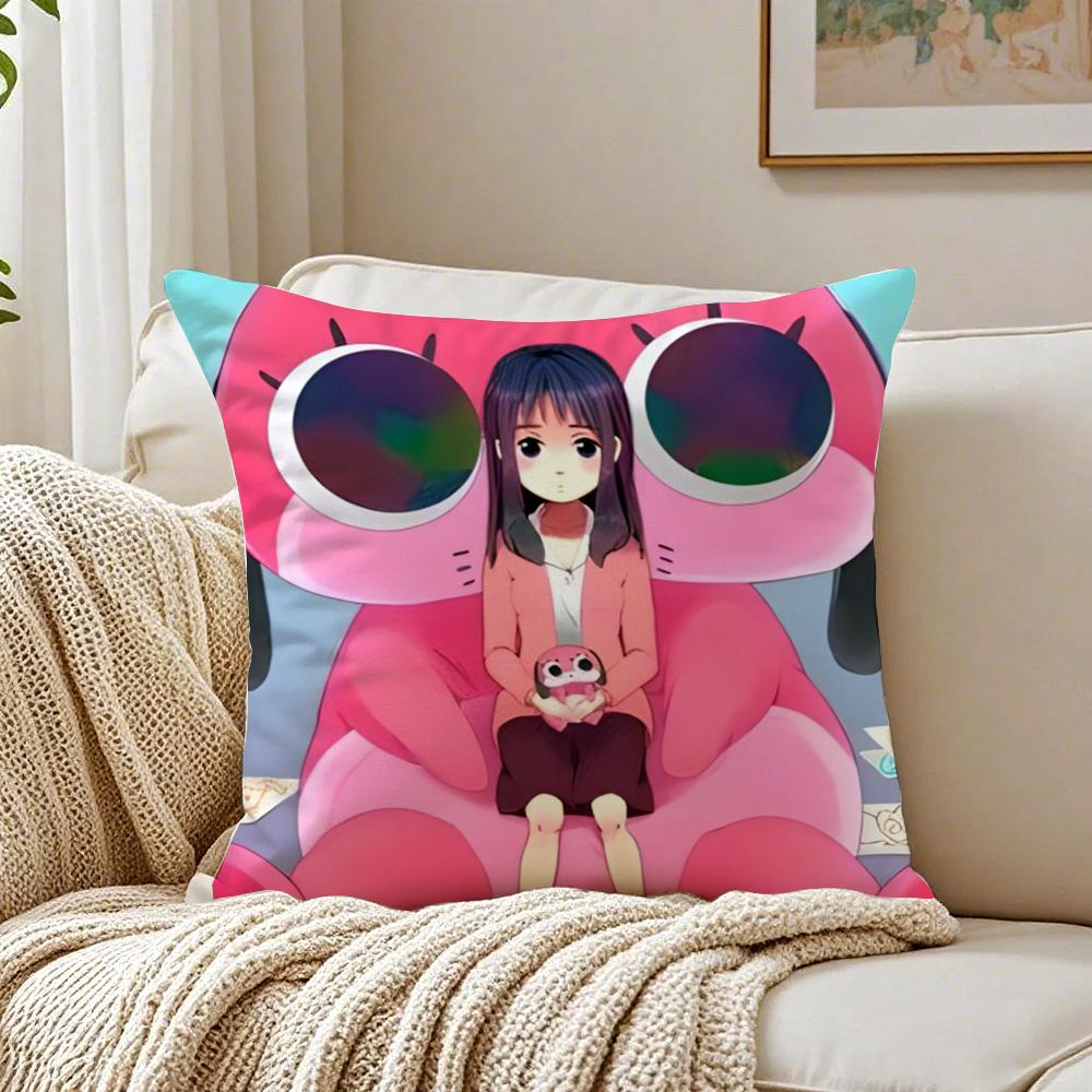 Dark Anime PParanoia Agent Cushion Cover Linen Pillowcase Soft  for Sofa Bed Home Room Decor