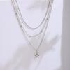 Modern Multi strands Necklace Stylish Star Pendant Neckchains Layers Chokers