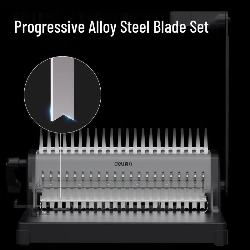 Deli 3873S 21-Hole Comb Binder CN Plug (adapter Included)