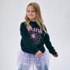 [mardimercredi] KIDS SWEATSHIRT FLOWERMARDI MIX PEARL EMBELLISHED_NAVY LAVENDER