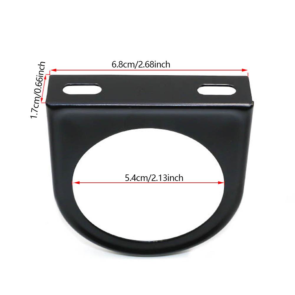 Single Hole 52mm 2Inch Car Motorcycle Gauge Mount Pod Holder Iron Black Bracket for Auto Meter Gauge Pillar