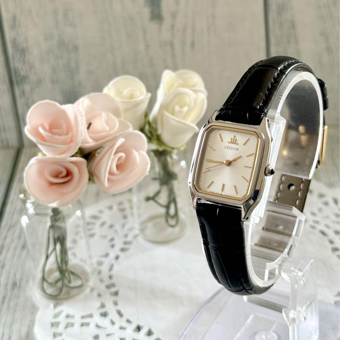 

[USED] Rare SEIKO CREDOR Credor Watch 1271-5020 Square