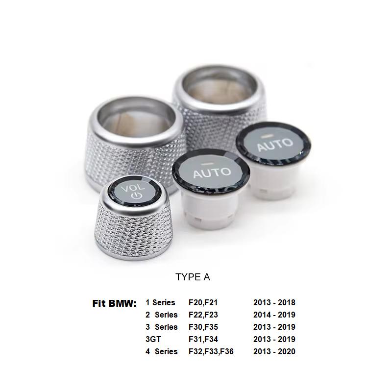 

Кристальная ручка регулировки громкости и управления кондиционером для автомобиля, крышка кнопки, замена для BMW F30 F10 F25 F15 F02 G30 G01G02, молдинги Type A