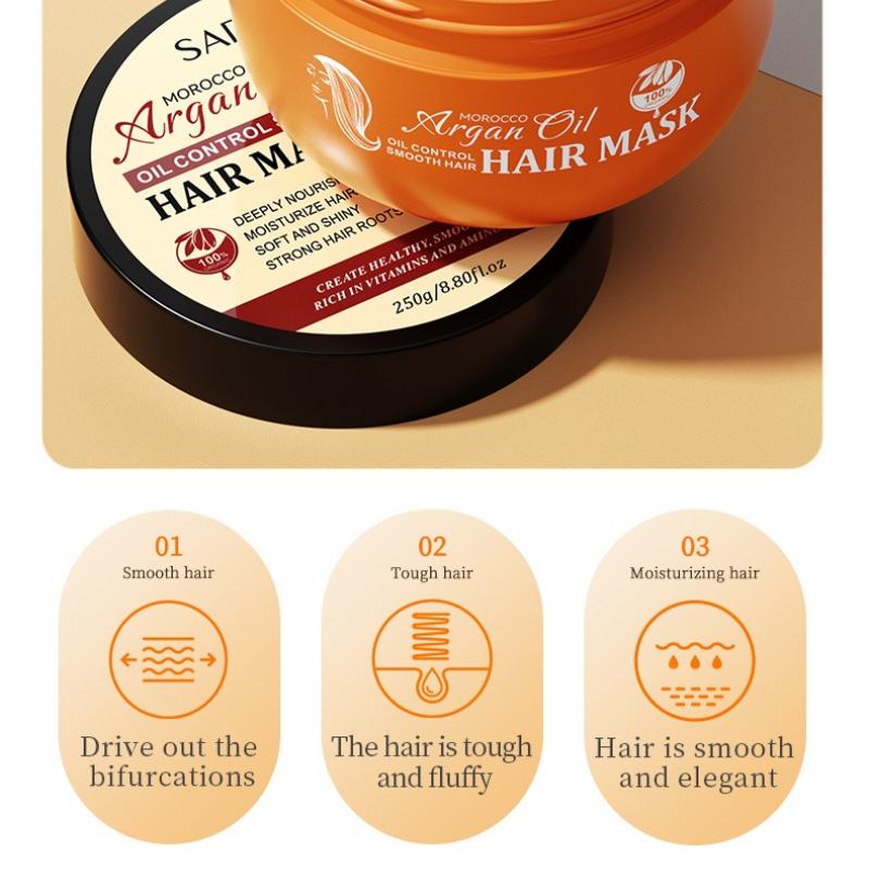 Argan Oil Hair Mask 250g SADOER Smooth Fluffy Hair Care