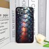 Creative Black Golden Scale Texture Printed Phone Case for iPhone 17 16 12 11 14 13 15 Pro Max Mini XS MAX XR 7 Plus Soft Cover