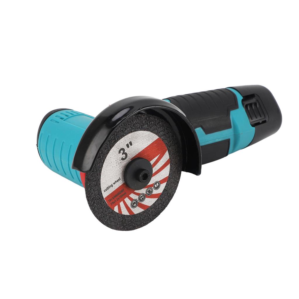 3in Angle Grinder Cordless Electric Grinding Tool 12V Handheld 1500mAh Light Weight Mini Grinder