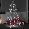 VidaXL Christmas Tree Cone 160 LED Indoor/Outdoor Christmas Tree Christmas Decoration Christmas Ornament Garden Patio 328564