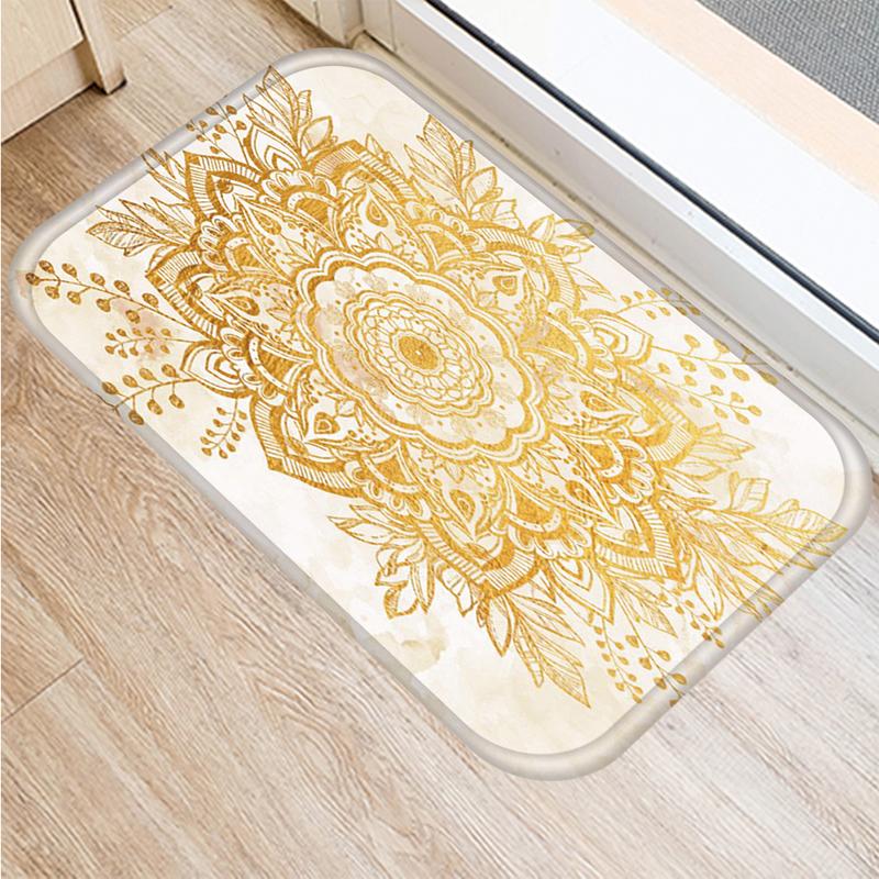 

Коврики для гостиной, мраморные, розовые, мандала, противоскользящие, декоративные, для дома, для кухни, ковер для входа в ванную, коврик для прихожей, домашний декор