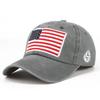 USA Flag Embroidery Baseball Cap Washed Distressed Sports Hat Adjustable Sunscreen Dad Hats For Women Men