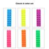 6pcs Mini Building Up Block Pen Color Highlighter  Pen Writing Drawing Kid Gift Stationery Office School Supplies A6201