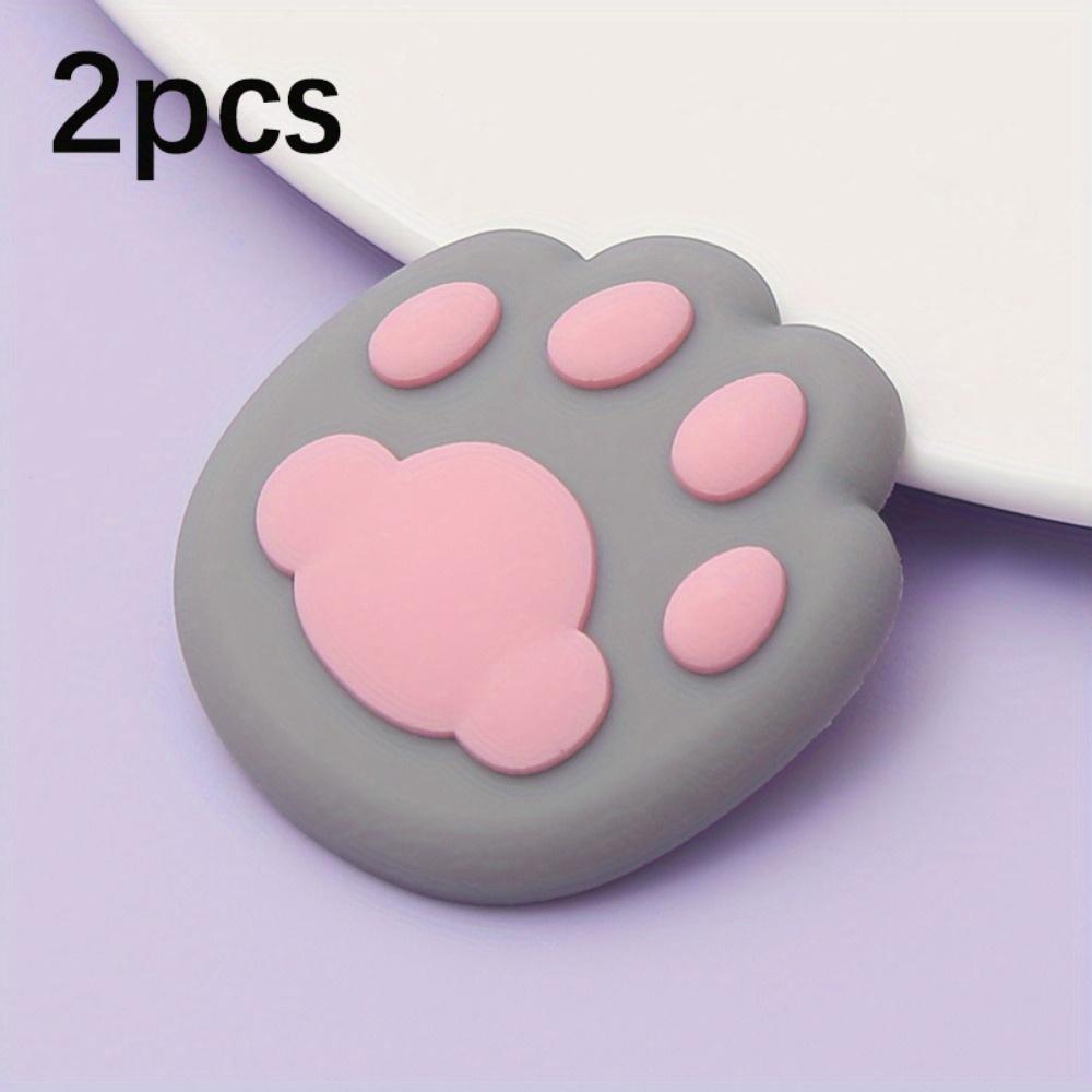 2pcs Cat Paw Door Stopper - Anti-Collision, Quiet Buffer Pad for Bathroom & Home Decor
