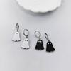 Fashionable Punk Ghost Pendant Earrings Suitable For Men And Women Creative And Cute Halloween Party Jewelry Gifts
