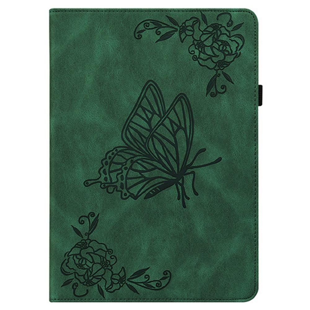 For Lenovo Idea Tab (TB336ZU/TB336FU)/Xiaoxin Pad 11 2025 Case Butterfly Flower Imprint PU Leather Tablet Cover with Card Slots