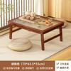 Foldable table, bay window table, children's student learning table, low dining table tempered glass
