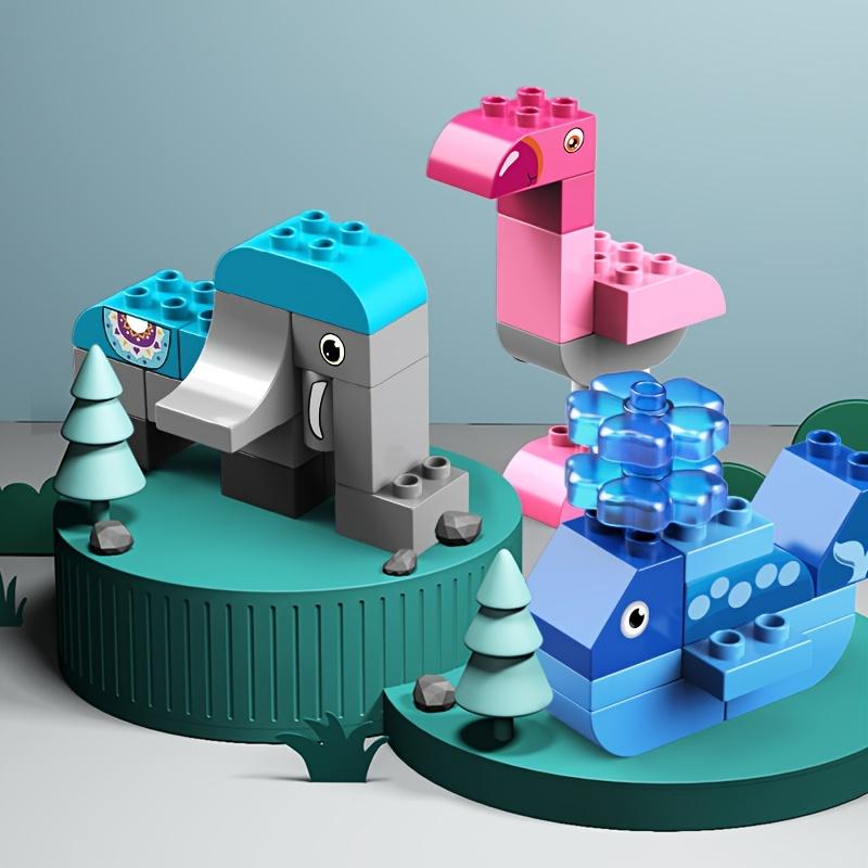 102pcs Big Size Building Block Set, 7 Different Animal Model Building Blocks, Educational Construction Toys, DIY Puzzle Bricks, Christmas Gifts,