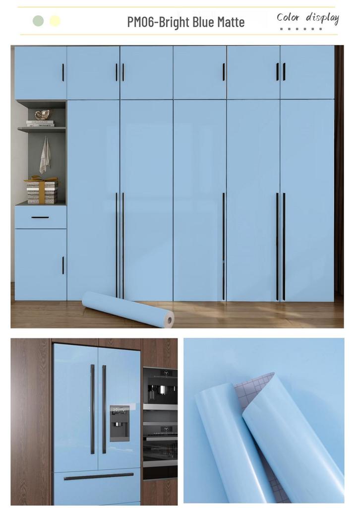Einfarbiger wasserdichter selbstklebender Möbeltapeten-Aufkleber zur Renovierung