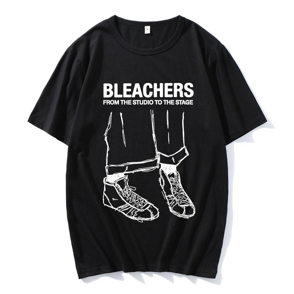 

Модная футболка Bleachers Band Унисекс Уличная одежда Хлопок Короткий рукав Мужские/Женские Футболки Повседневные Летние С круглым вырезом Графические Мерч Футболки XS чёрный