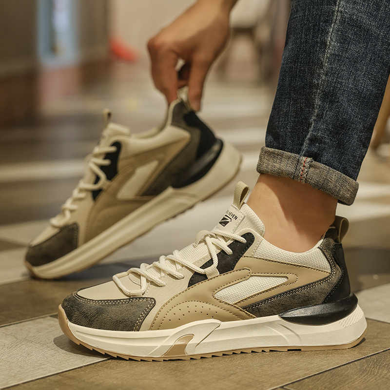 Fashion Round Tip Key Height Boot Man Loafers Men Shoes Casual Sneakers 48 Size Sport Runings Character Racing Leading Different