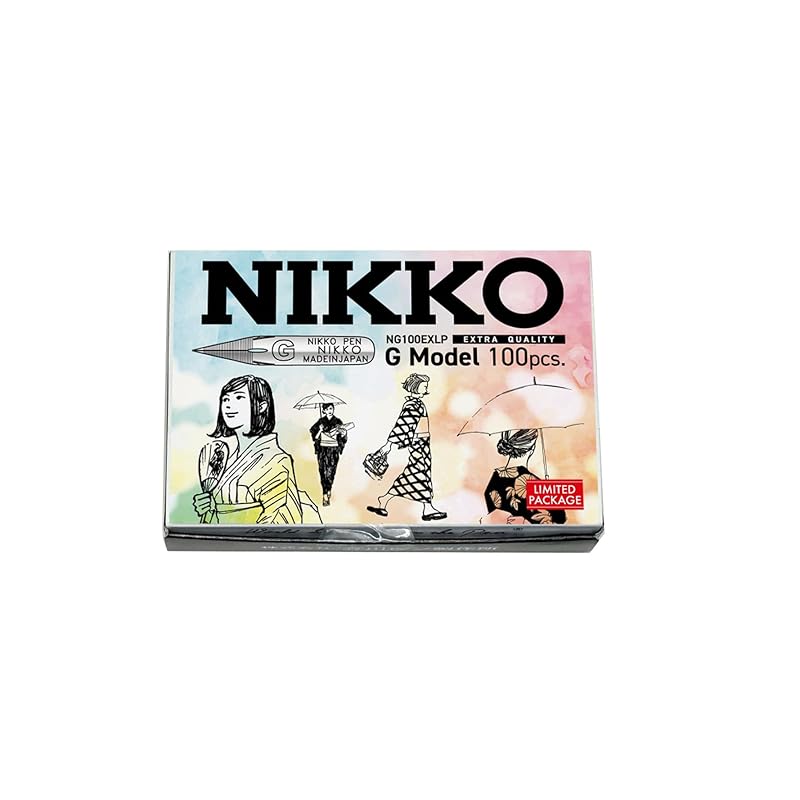 Tachikawa Pin Manufacturing Перо Nikko G-Pen, Премиум Качество, Упаковка 100 штук, Японский узор, NG100EXLP