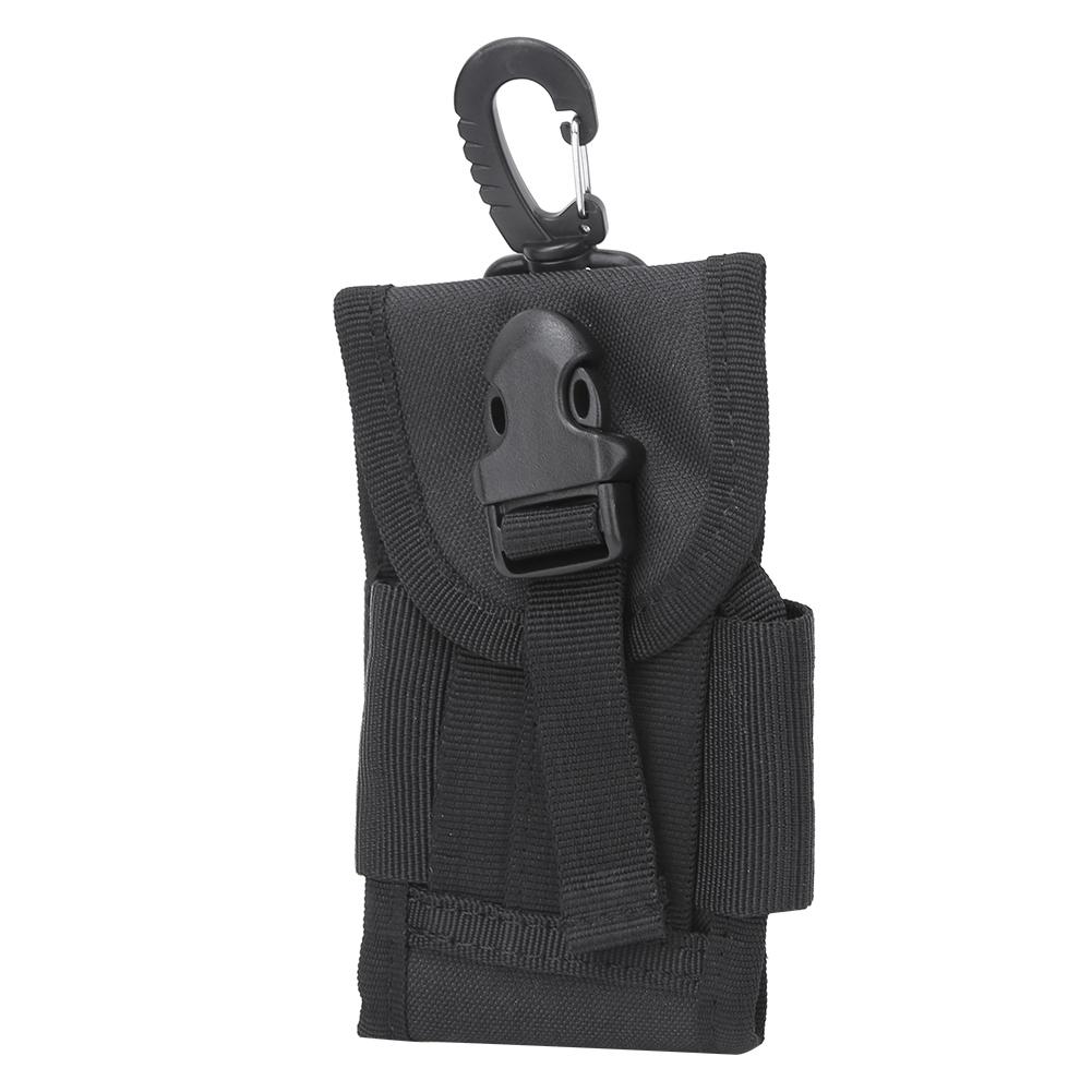 Outdoor Multi Functional   Waist Pouch Molle Belt for 4.5inch Mobile Phone Bag with Buckle(Black )