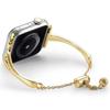 Metal Bracelet Band for Apple Watch Series 11 10 42mm/9 8 7 41mm/SE3 SE2 SE 6 5 4 40mm/3 2 1 38mm Drawstring Adjustable Hollow Watch Strap