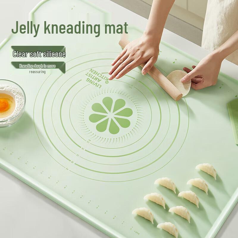 

Ningzhao Solid Wood Rolling Pin & Non-Stick Kneading Mat Set