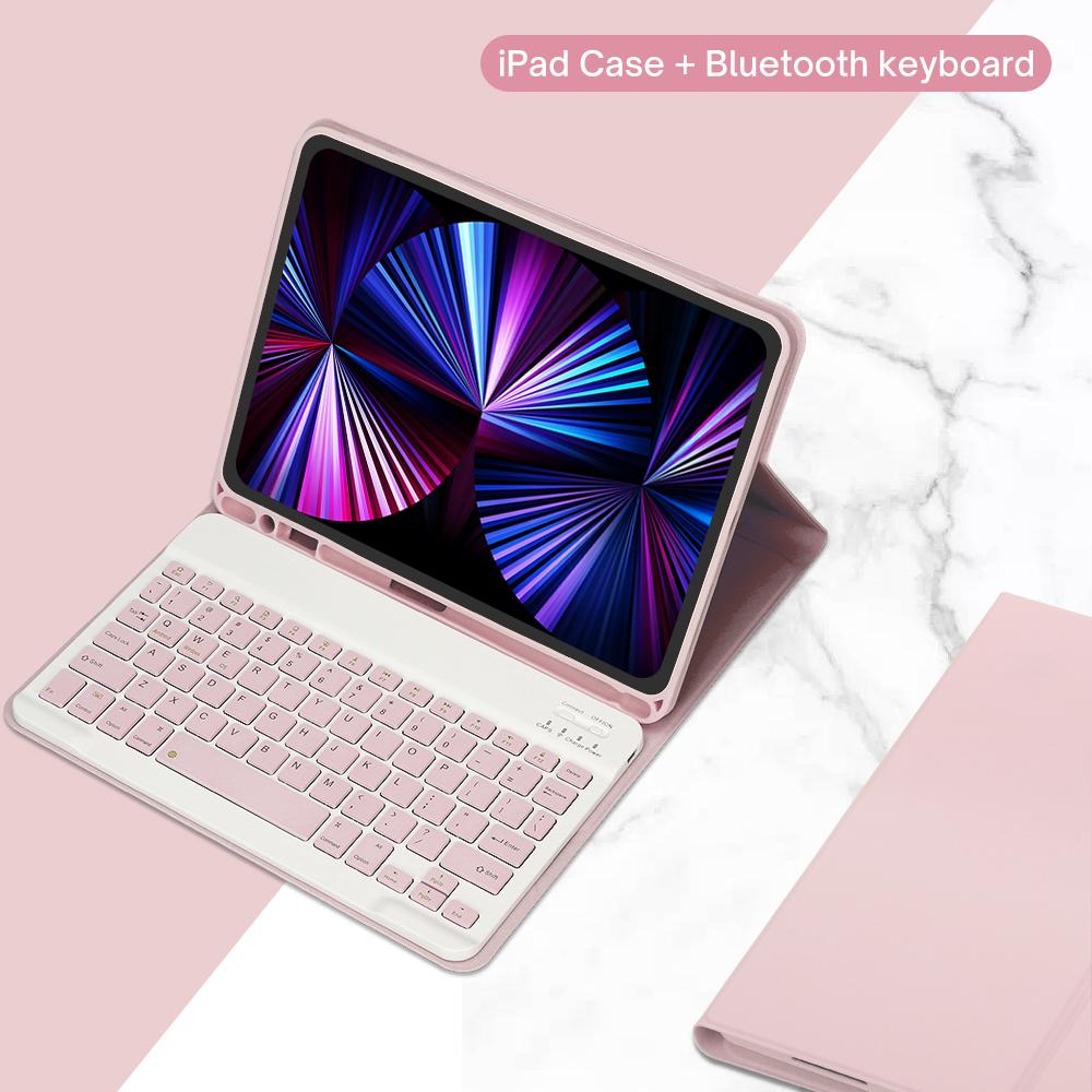 Case Keyboard For iPad Air 11 13 2024,For iPad 10.2 7/8/9th 10th Generation,Air 4 5 10.9'' Pro 11 12.9 Cover With Pencil Holder