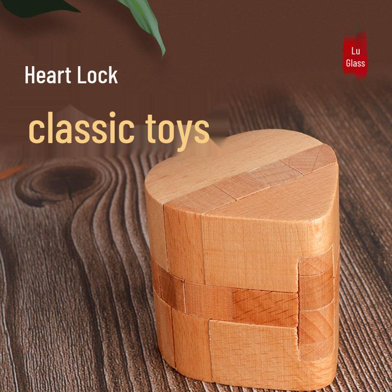 Kids' Educational Luban Lock IQ Puzzle Set: Assembly Toy for Stress Relief