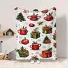 1Pc Christmas Santa Bunnies Blanket Soft And Comfortable Casual Warm Camping Travel Christmas Halloween Gift M91725