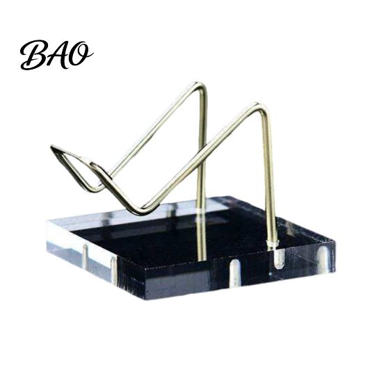 Acrylic Art Display Stand, Clear Tabletop Rock Easel Stands, Small Collectibles Shelf For Holder for Crystal Geodes Mineral Agate Coral Gemstone