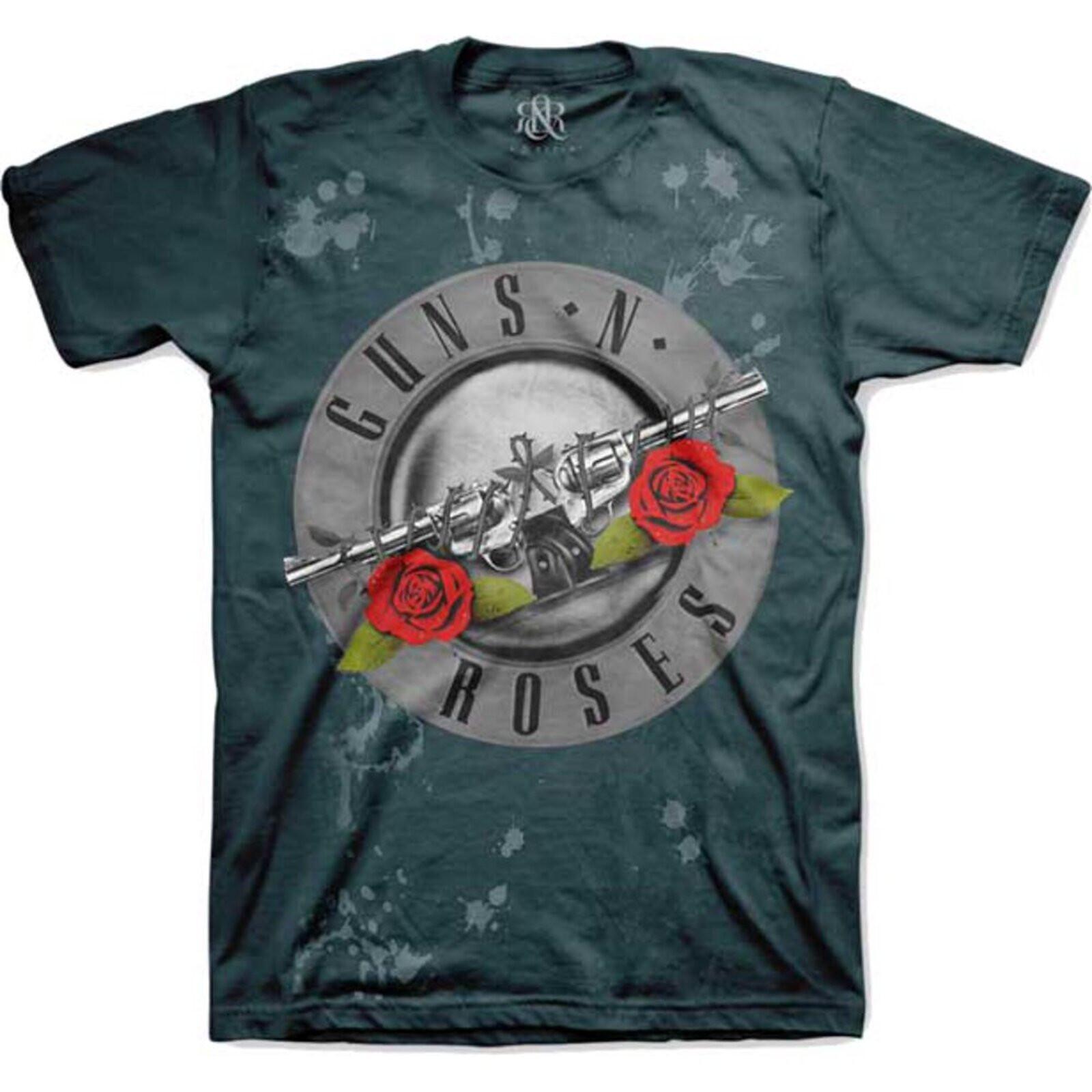GUNS N ROSES cd cvr CLASSIC FADED ROSES LOGO Official SHIRT MED New appetite XL