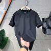 Herrenmode Kurzarm-T-Shirt, 2024 Trendiger lockerer Schnitt mit einfachem Druck.
