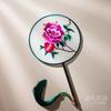 Suzhou Double Sided Embroidery Circular Fan Handmade Silk Fan Chinese Ancient Style Silk Fan National Style Characteristic Souvenir for Foreigners